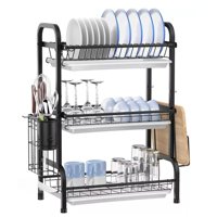 Rebajas - Escurridor Platos Secador Loza Inoxidable 3 Niveles