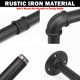 thumbnail image 3 of Perchero Livabber Industrial Pipe montado en la pared negro, 3 of 7