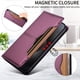 thumbnail image 2 of Funda Billetera para [Xiaomi 15T] Tarjetero Magnético Soporte Morado, 2 of 6