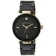 thumbnail image 2 of Anne Klein AK/1018BKBK Reloj de pulsera de cerámica negra para mujer con acento de diamant, 2 of 2