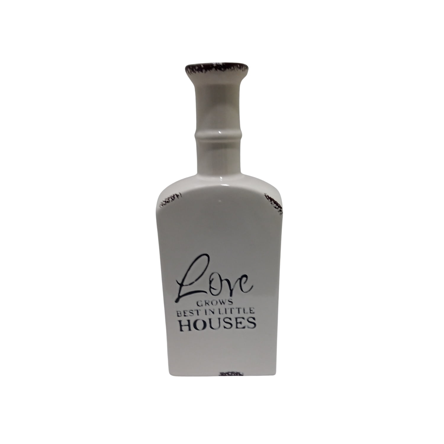 Home Essentials - Botella Decorativa De Ceramica Love