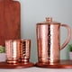 thumbnail image 4 of Juego de Jarra y Vasos de Cobre HealthGoodsIn 1.5L + 350ml, 4 of 9