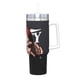 thumbnail image 2 of Billie Eilish Vaso aislado de acero inoxidable con asa, diseño temático, regalo para familia, amigos y fans; incluye pajita y encaja en el portavasos estándar, 40 oz, 2 of 6