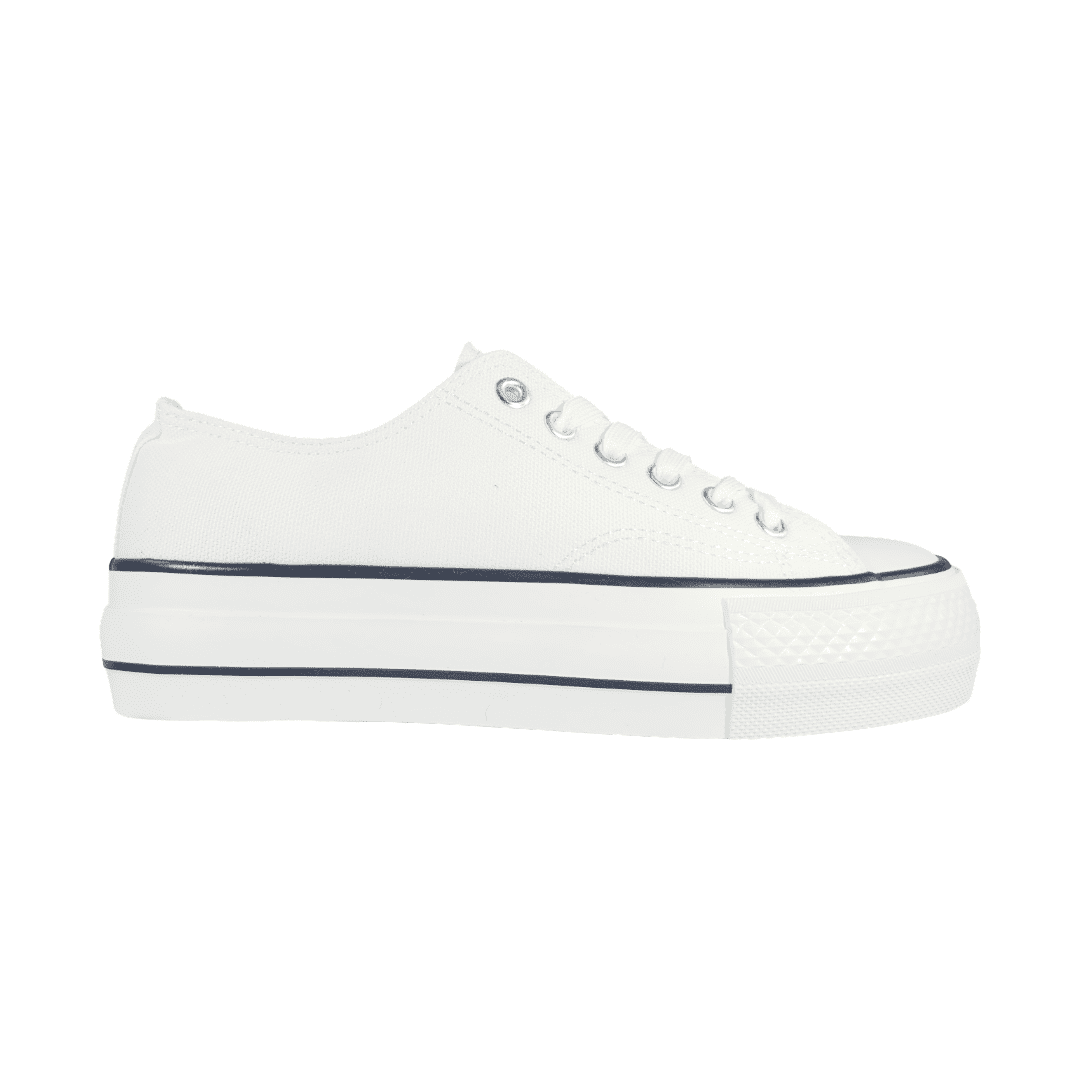Zapatillas Urbanas Md Lona Blanco Mujer | 2j04-10 - Talla 40 Cl / 25 Cm