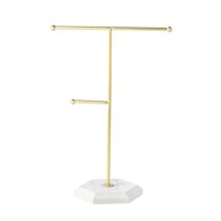 Ioensy - Organizador De Joyas Colgador De Collares De Metal Para Collares Colgantes Pendientes Anillos Oro