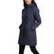 thumbnail image 4 of INSPIRE CHIC Abrigo Acolchado para Mujer con Capucha Desmontable de Largo Medio Ajuste Delgado Pequeño Azul Marino, 4 of 6