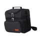 thumbnail image 1 of Bolsa De Almuerzo Con Aislamiento, Bolsa Bento De Comida De 2 Capas Para Mujeres Que Viajan, Acampan, Negro, 1 of 5