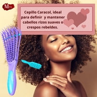 Cepillo Moldeador Y Definidor Caracol De Silicón Resistente Dompel