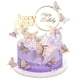 thumbnail image 1 of Decoraciones para tartas LANGPA Butterfly con adornos acrílicos x22, 1 of 6