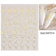 thumbnail image 1 of Bronzing Nail Stickers, Angel Wings Star Moon Necklace Nail Decals, Polished Sliver Golden Pattern Manicure Accessories, 1 of 3