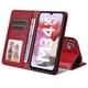 thumbnail image 2 of Funda Billetera para Samsung Galaxy M34 5G con Porta Tarjetas y Soporte Ajustable Rojo, 2 of 5