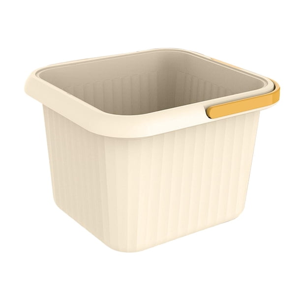 Bañera para pies, bañera de hidromasaje, bañera relajante, para uso doméstico, bañera de hidromasaje portátil y resistente para pies, masaje y pedicur Cuadrado