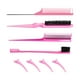 thumbnail image 5 of Juego De Peines Para Peinados Profesionales, 8x Peine De Burla, Cerdas Resistentes, Cepillo Para El Cabello, Color Rosa, 5 of 5