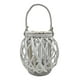 thumbnail image 1 of Candelabro Porta Vela Mimbre Rustico Terraza Blanco Decora blanco, 1 of 9