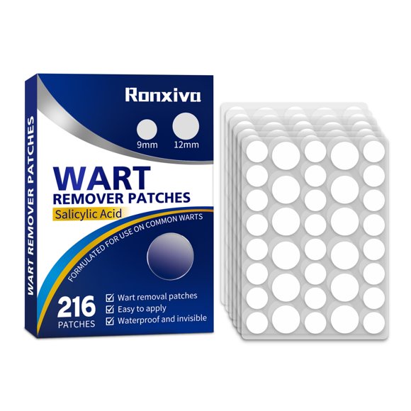 Parche Eliminador de Verrugas Ronxiva Pack de 216 unidades 17% Ácido Salicílico
