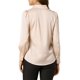 thumbnail image 3 of INSPIRE CHIC Blusa de Satén para Mujer con Mangas Largas Abullonadas, Cuello con Botones, Camisa Elegante para Oficina, Tops de Trabajo Casual de Negocios S Albaricoque, 3 of 4