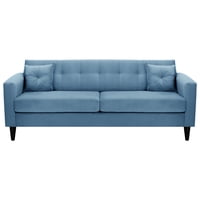 Bodevir - Sofa New Retro 3Cg Felpa 00 Azul Petroleo