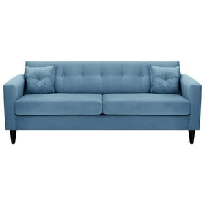 Bodevir - Sofa New Retro 3Cg Felpa 00 Azul Petroleo