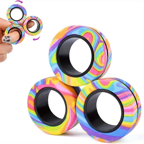 Decompression Magnetic Finger Ring Ring Fidget Magnet Toys