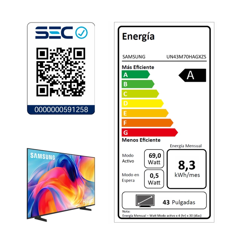 Televisor 43" Mini LED M70H 4K Samsung Vision AI Smart TV (2026), foto 8
