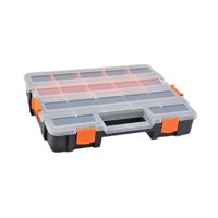 Magideal - Caja Organizadora De Hardware Con Divisores Extraíbles. Compartimentos Para Contenedores Pequeños Versátiles. Organizador De Piezas Pequeñas Para Tuer 375 X 29 X 67 Cm