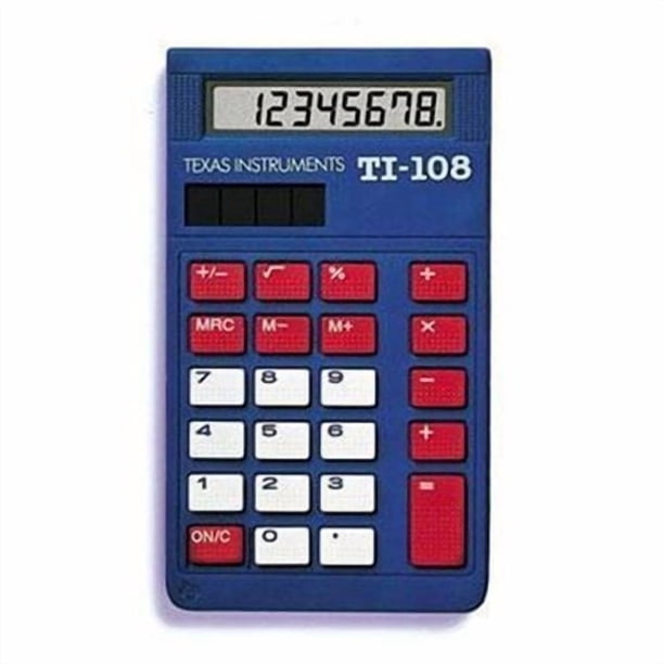 Calculadora solar Ti108 Individual 108/BK/D de Texas Instruments