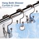 thumbnail image 2 of Titanker Shower Curtain Hooks Rings, Rust-Resistant Metal, Bronze, 12 Pack, 2 of 3