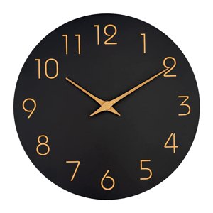 Magideal - Reloj De Pared Decorativo Redondo, Decoración De Pared Muti, Decoración De Colección Minimalista De 10 Pulgadas Para Habitación, Interior, Oficina, Pa Estilo B