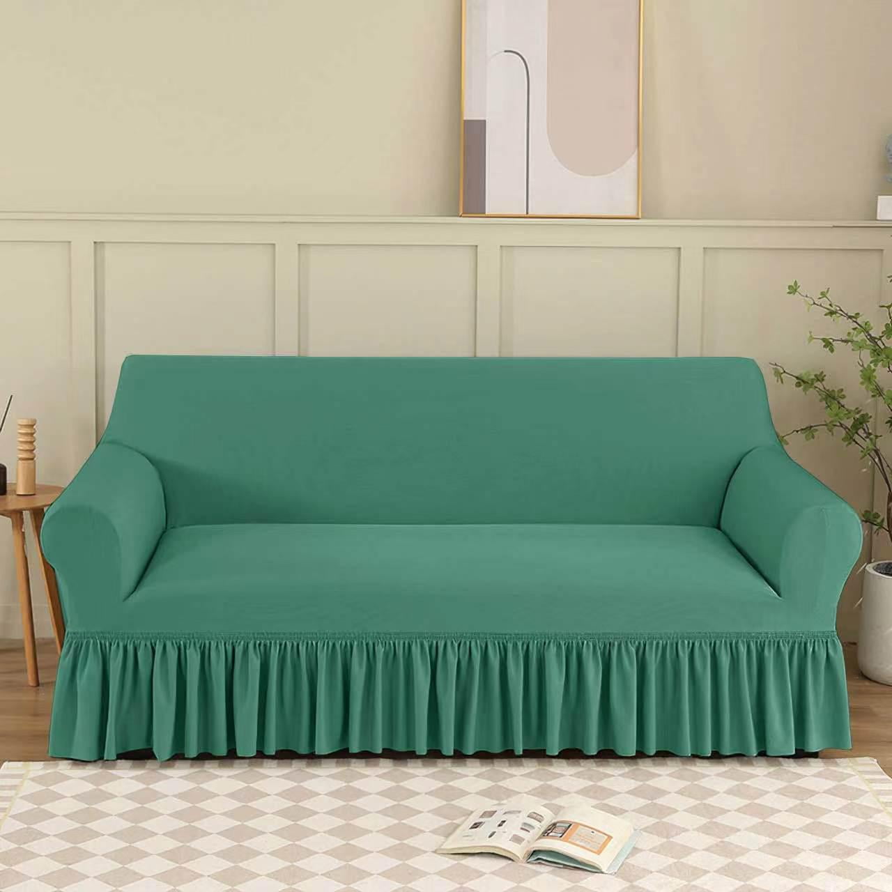 Angeles Del Hogar - Funda Cubre Sofa Sillon Liso Turco 3 Cuerpos