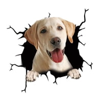 Magideal - Pegatinas Para Perros Calcomanías Para Autos Regalo Para Mascotas Pegatinas Estáticas Durable 3D Ventana Divertida Se Aferra Para El Baño Del Inodoro E