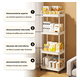 thumbnail image 2 of Carrito Organizador Belug  Con Ruedas 4 Niveles Estante Abs Blanco Blanco, 2 of 5