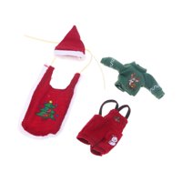 Bothyi - Conjunto De Ropa De Invierno Para Muñecas De Casa De Muñecas, Estilo Elfo, Ideal Para Navidad (Escala 1/12).