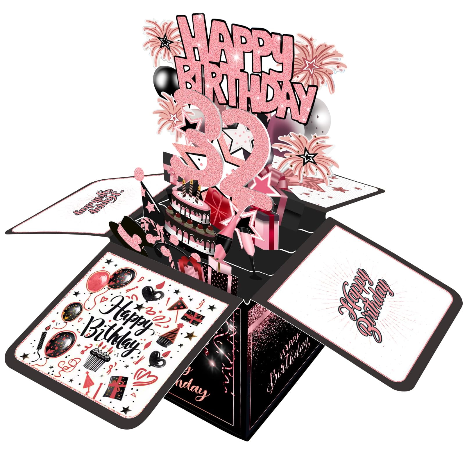 Tarjeta De Cumpleaños Joycard Para Decoración De 32 Cumpleaños Para Mujer