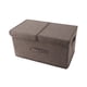 thumbnail image 1 of Cajas de almacenamiento con tapa y asa, contenedores organizadores plegables para ropa de cama, cestas cúbicas con divisor extraíble para el hogar, dormitorio, armario, oficina., 1 of 6