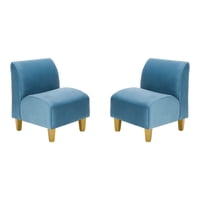 Bodevir - Set Poltrona Soft 1C Felpa 01 Azul Petroleo