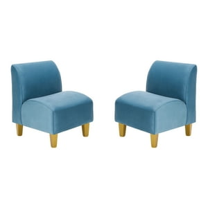 Bodevir - Set Poltrona Soft 1C Felpa 01 Azul Petroleo