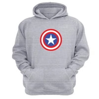 Genérico - Polerón Canguro Capitán De Las Américas Gris Claro Talla L Unisex