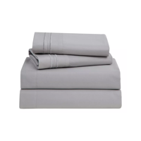 Importclick - Juego Sábanas Hotel Ultra Suave Microfibra + 2 Fundas Bordadas King Blanco