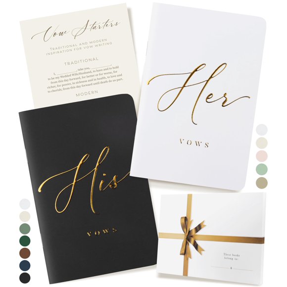 Libro de votos de boda ARTESORI Premium Soft Touch, lámina dorada