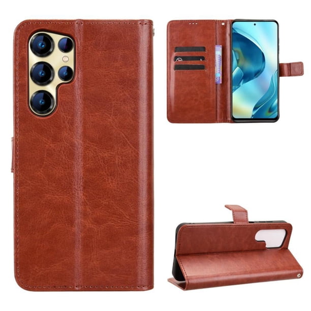 Funda tipo libro para Oukitel C68, cartera todo‑en‑uno, funda multifuncional con tarjetero y correa de muñeca desmontable