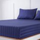 thumbnail image 4 of Sábanas de seda satinada Lanest Housing, tamaño king, color azul marino, 4 of 7