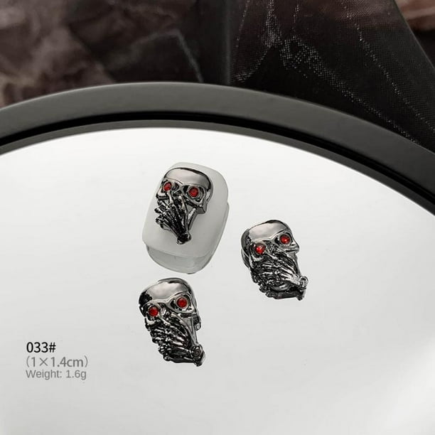 Personalized Nail Art Accessories Not Easy To Break Alloy Nail Art Crow Heart Cross Health & Beauty Cross Nail Art Jewelry