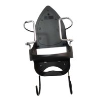 Magideal - Soporte Para Tabla De Planchar Con Ganchos Extraíbles Fácil De Montar Organizador De Almacenamiento De Colgador De Hierro Resistente Al Calor Para La Negro
