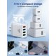 thumbnail image 5 of Cargador USB Aioneus 2 unidades, 4 puertos QC3.0 3.1A, 5 of 7