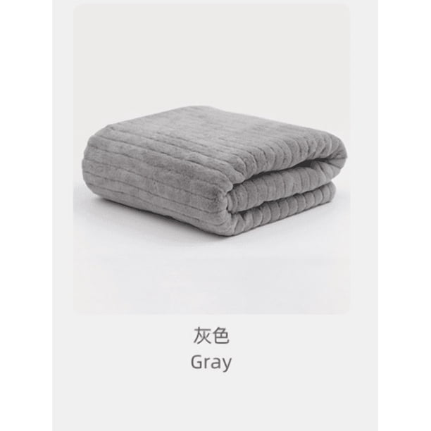 Xiao Hua Toalla de baño Coral Velvet - 1 toalla de baño de microfibra gris de secado rápido (89 x 180 cm), adecuada para fitness, práctica de yoga, viajes y vacaciones en la playa.