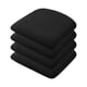thumbnail image 2 of 4 Fundas Para Sillas De Comedor, Fundas Para Asientos De Sillas De Comedor, Extraíbles, Color Negro, 2 of 5