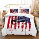 thumbnail image 1 of United States of America Flag Bedding Set Double Twin King Duvet Cover Comforter Pillowcase Boys Girls Adults BedroomBed Sheets, 1 of 5