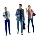 thumbnail image 1 of Figura De Personas A Escala 1/64, Figuras De Diorama, Gris Y Rosa, Blanco, 3 Uds., 1 of 3