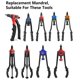 thumbnail image 2 of Punta de repuesto para herramienta de tuercas remachables, mandril ZIOJOVK 1/4-20, 2 of 4