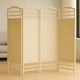 thumbnail image 4 of Biombo Separador de Ambientes 4 Paneles Plegable Fibra Tejida Beige Claro, 4 of 4